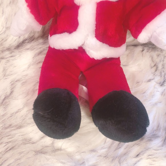 Vintage Disneyland Disney Santa Mickey Mouse Plush - Picture 4 of 8